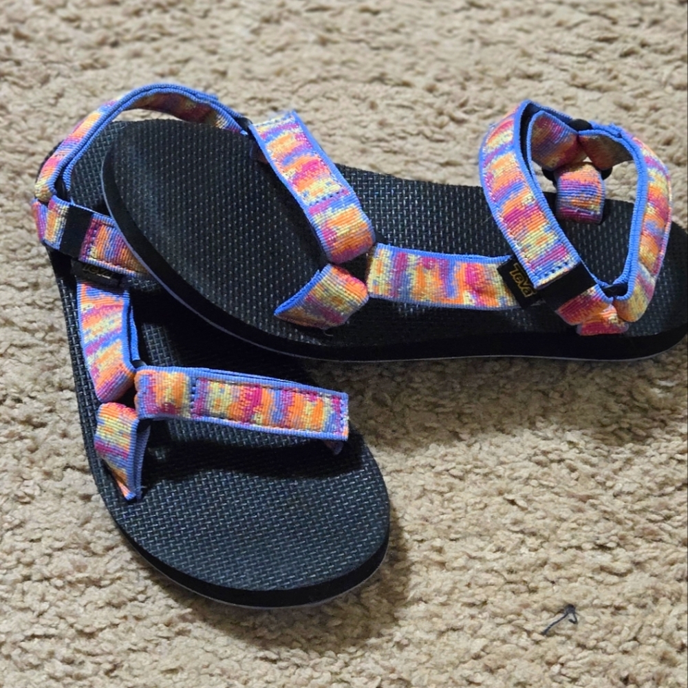 Teva Women's Original Universal Sandal, Iridescence Tangerine Multi, 9